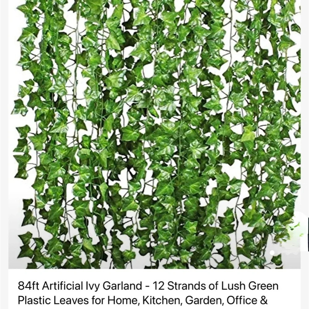 Artificial Ivy Garland - Lush Green Leaves